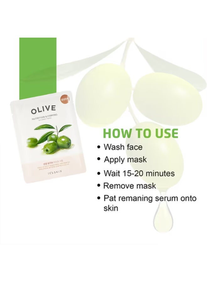 Its Skin It'S Skin The Fresh Nutrition & Firming Mask Sheet Olive 22g - Image 3